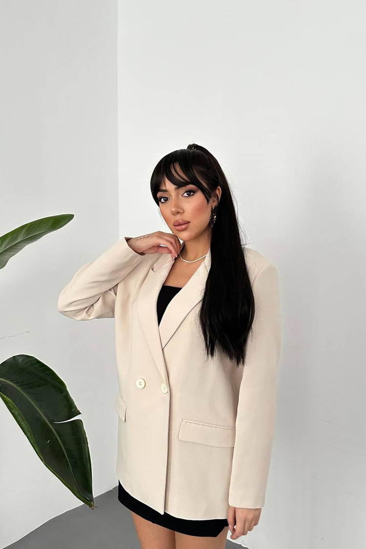 Beige Blazer Jacket