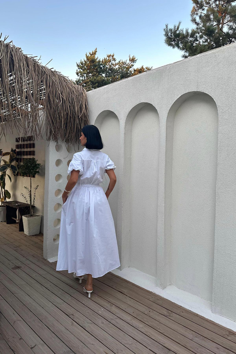 White Embroidered Dress