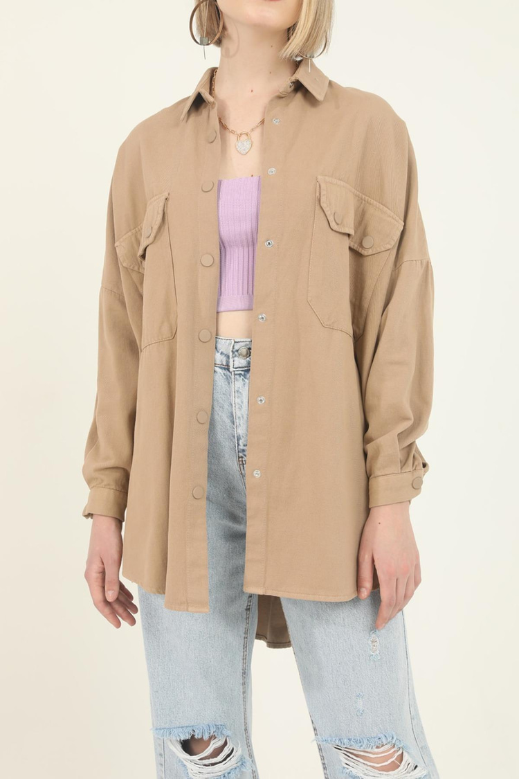 Camel Pocket Shirt