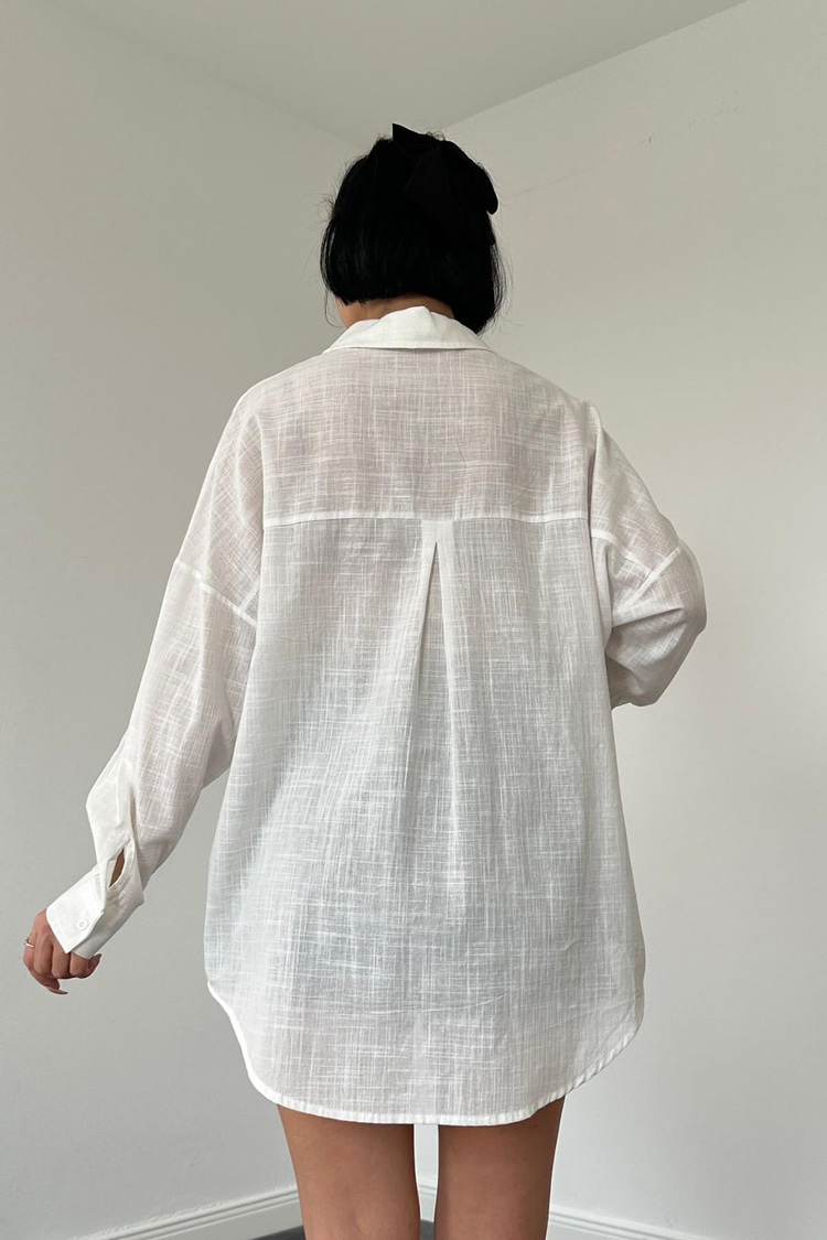Off-White Beyoğlu Embellished Linen Shirt