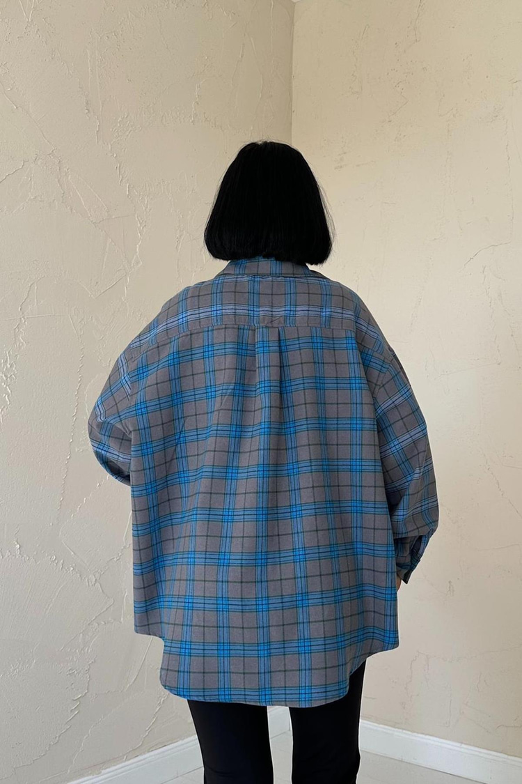 Gray Plaid Shirt
