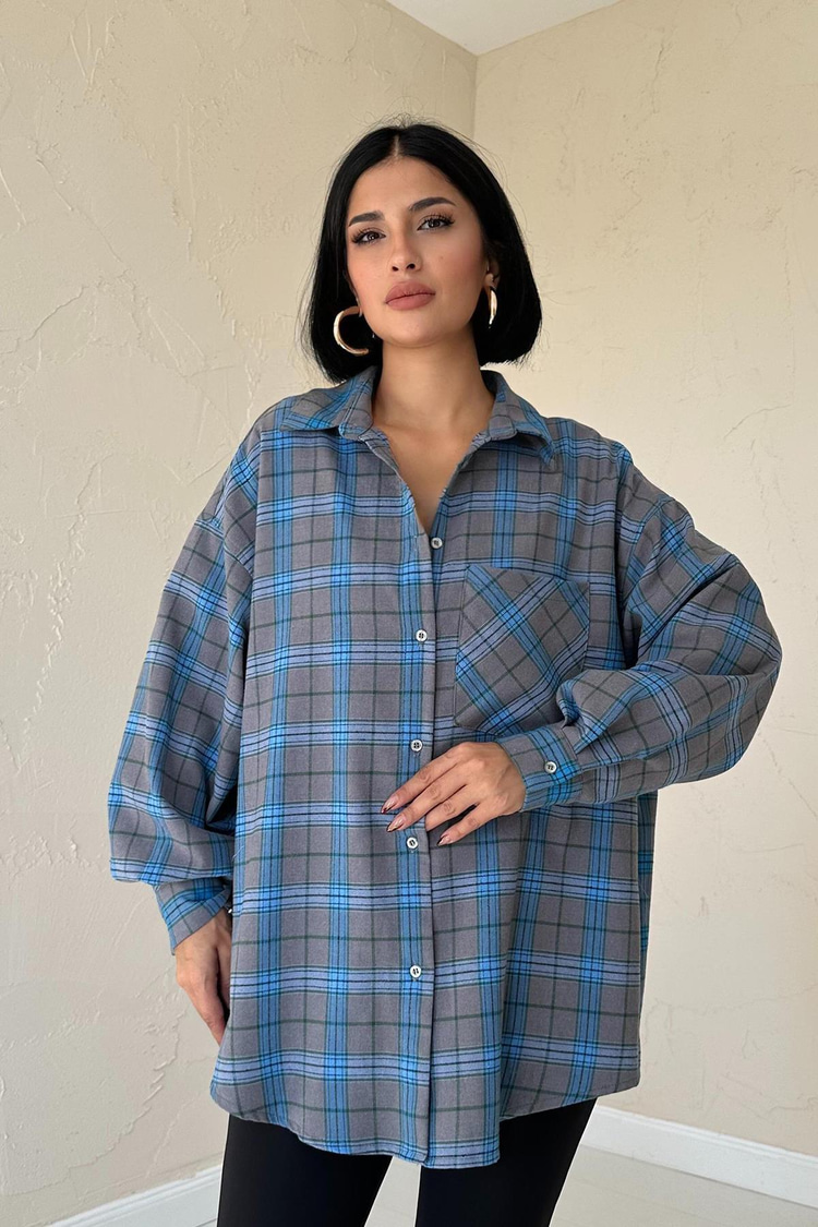 Gray Plaid Shirt