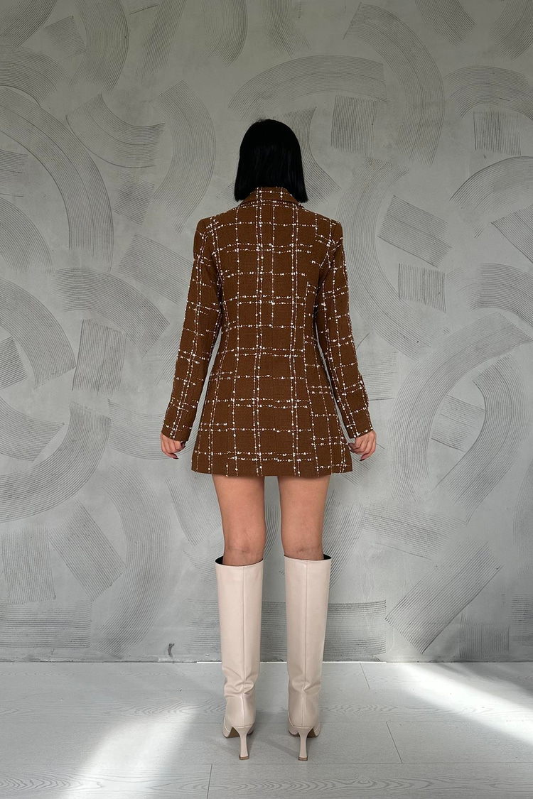 Brown Plaid Jacket