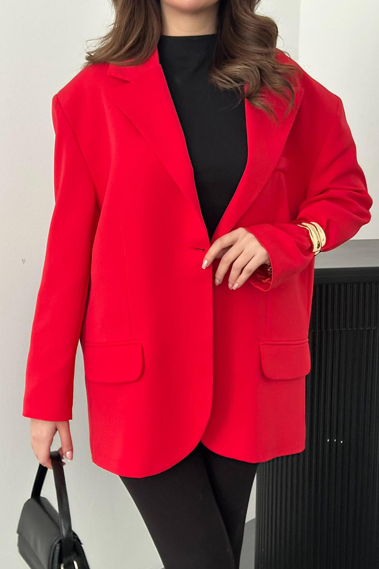 Red Oversize Jacket