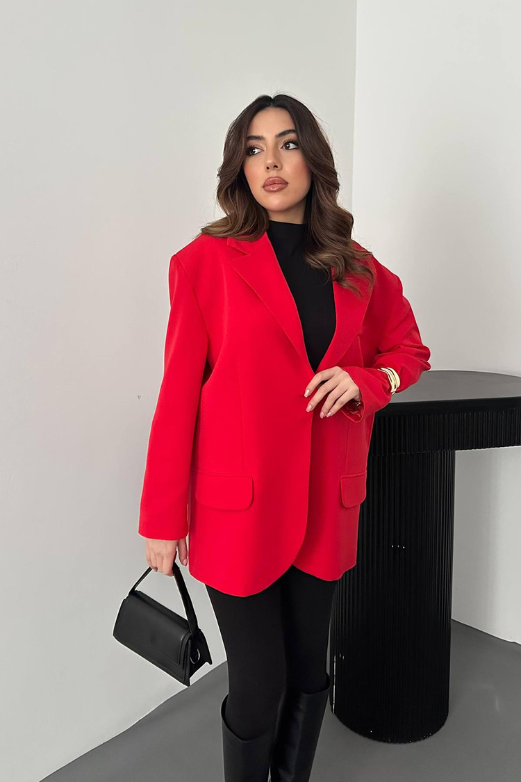 Red Oversize Jacket
