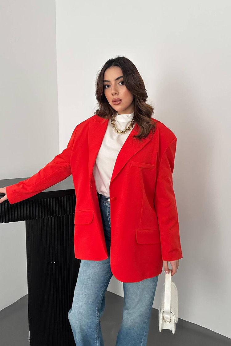 Coral Oversize Jacket