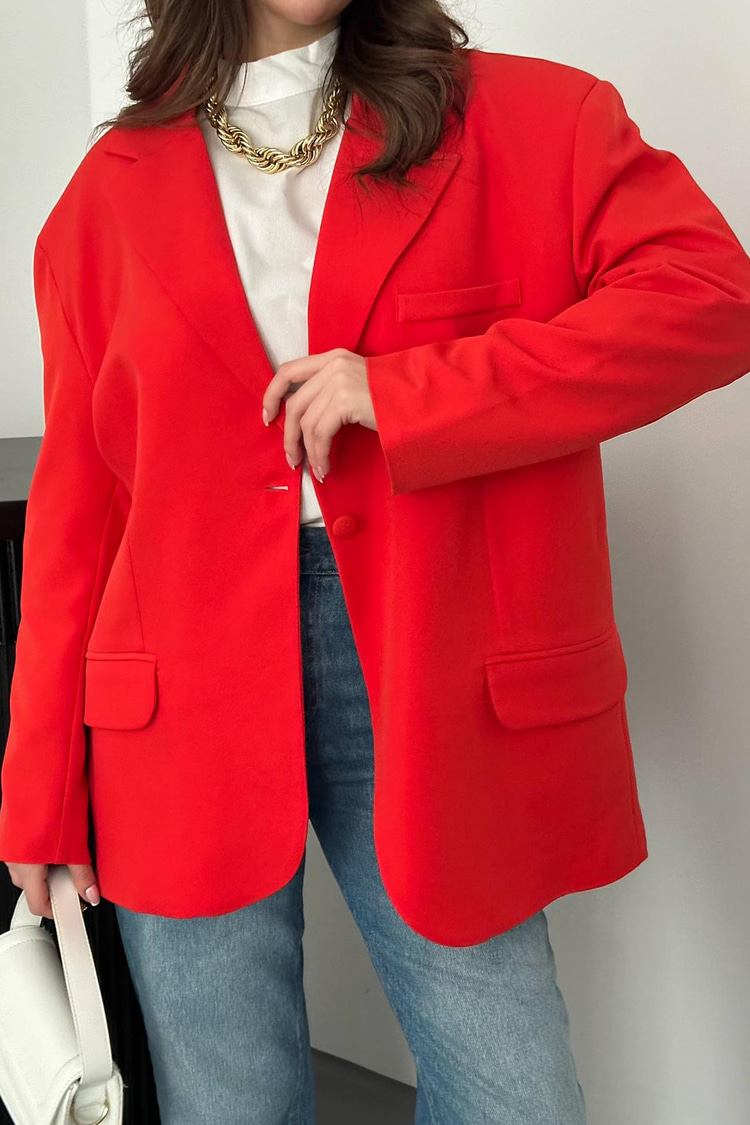 Coral Oversize Jacket
