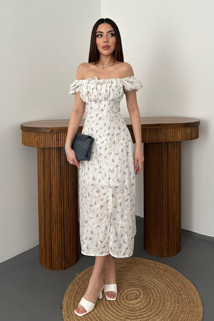 Lilac Floral Summer Dress
