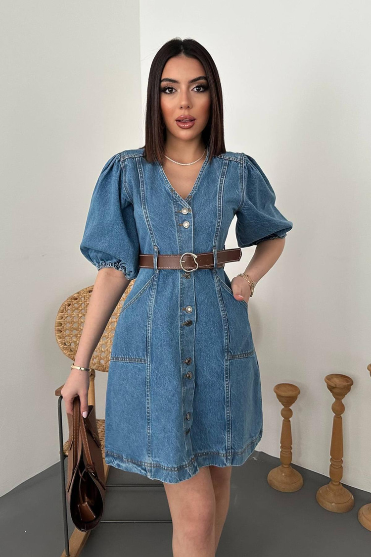 Blue Denim Dress