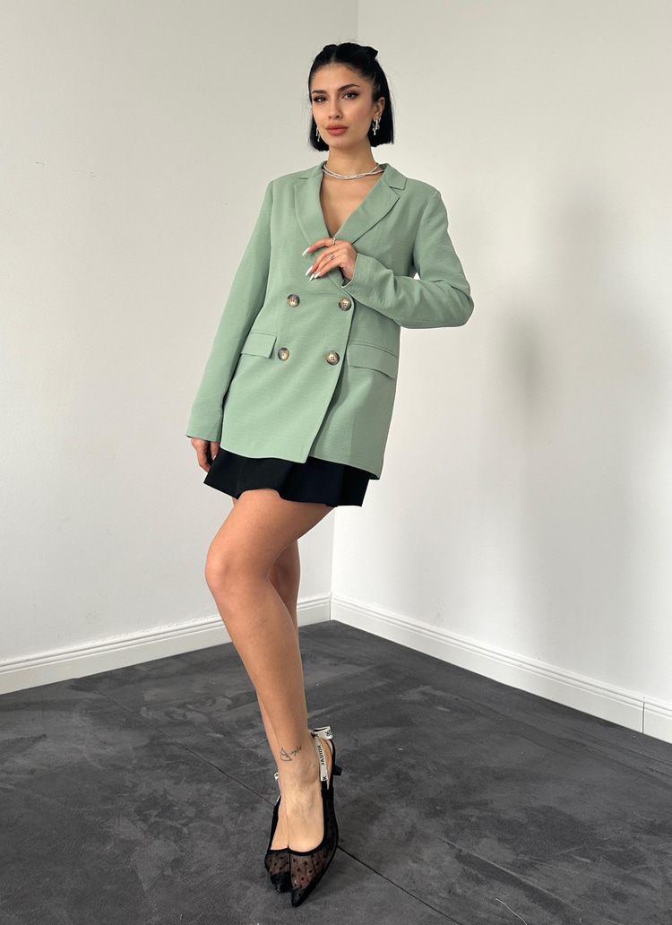 Mint Blazer Ceket