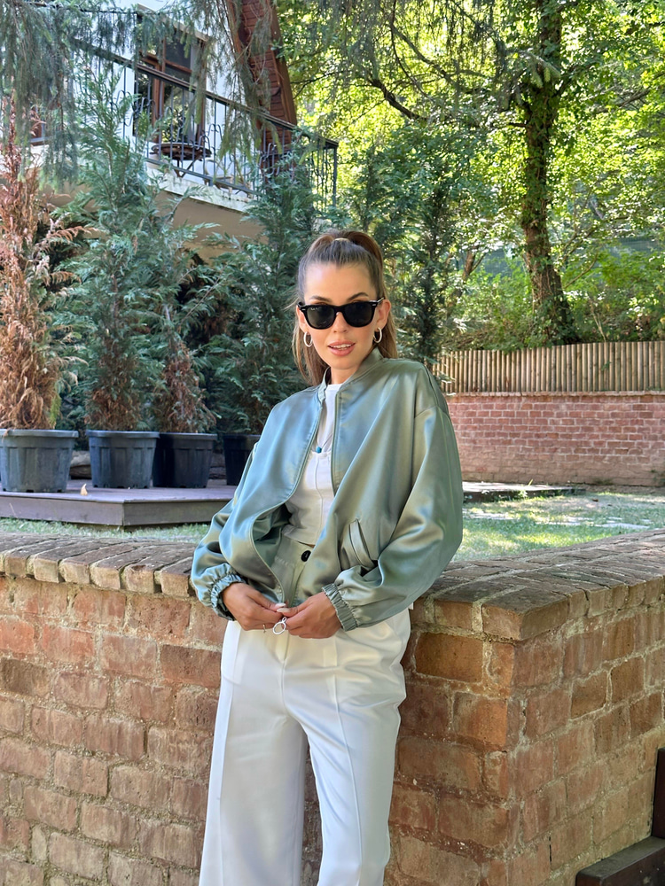 Mint Bomber Ceket