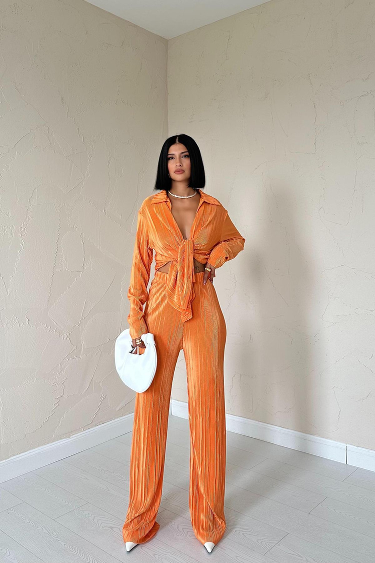 Orange Corduroy Set