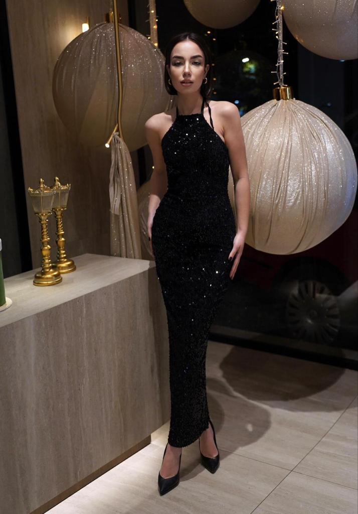 Black Halter Dress