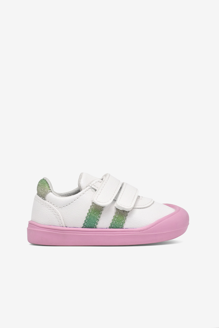 İlk Adım Cırtlı Snaker Çocuk Unisex Beyaz Gökkuşağı Sneaker TBARZ1110