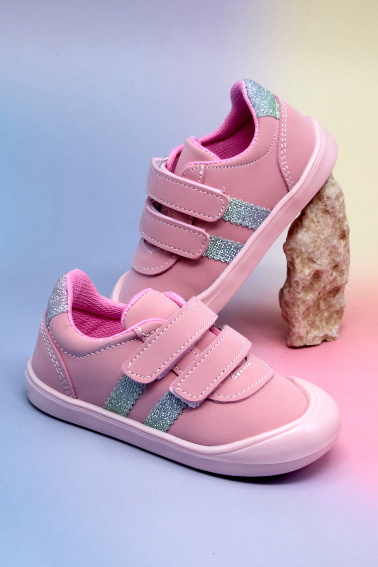 İlk Adım Cırtlı Snaker Çocuk Unisex Pembe Nubuk Sneaker TBARZ1110