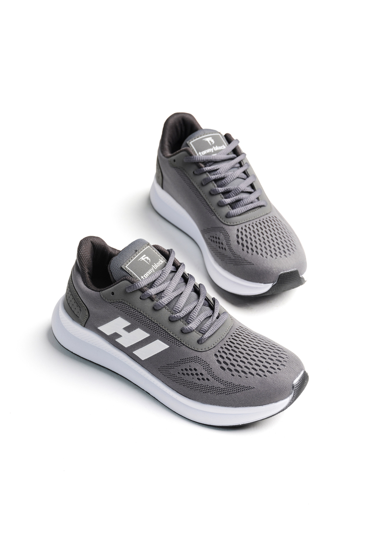 Rahat Kalıp Hafif Esnek Şeritli Sneaker Unisex Füme Sneaker TBSHN021