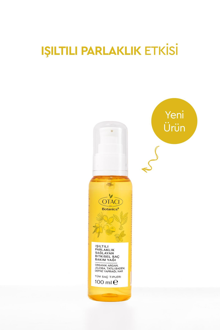 Botanics+ Işıltılı Parlaklık Sağlayan Bitkisel Saç Bakım Yağı 