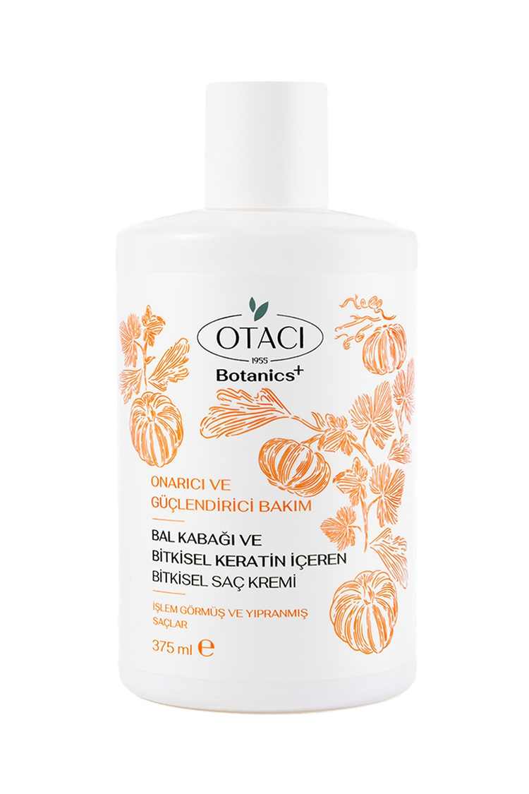  Botanics + Onarıcı & Güçlendirici Bakım - Balkabağı ve Bitkisel Keratin İçeren Bitkisel Saç Kremi