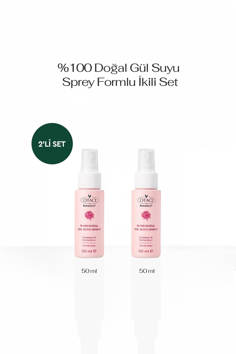 2'li Gül Suyu Yüz Spreyi Seti