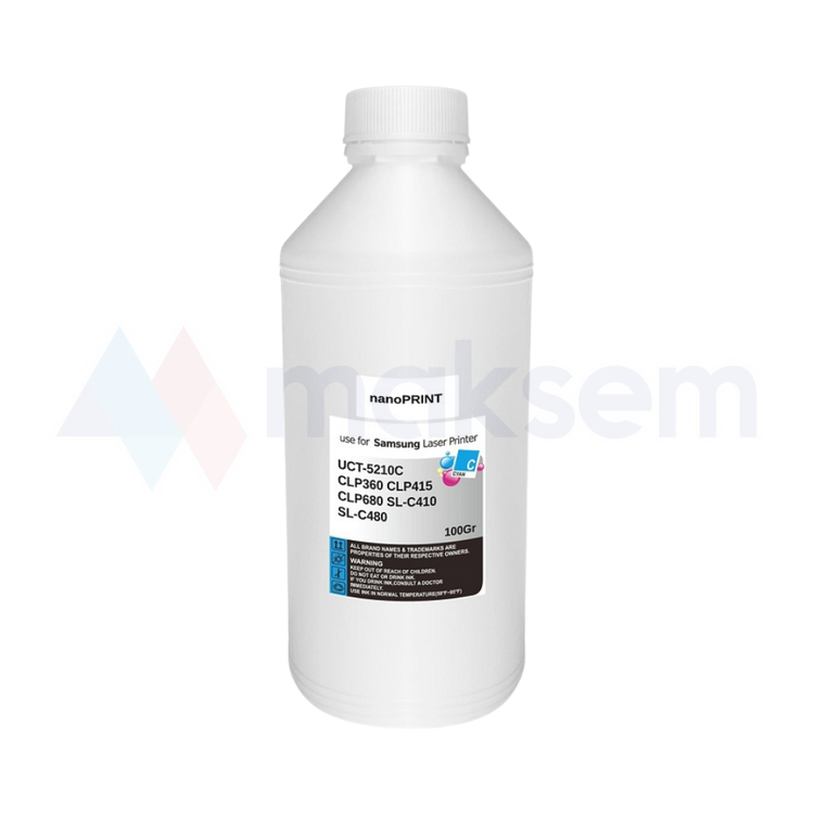 Mavi Toner Tozu (Toner Powder) 100gr UCT-5210C nanoPRINT, Samsung CLP-360 CLP-415 CLP-680