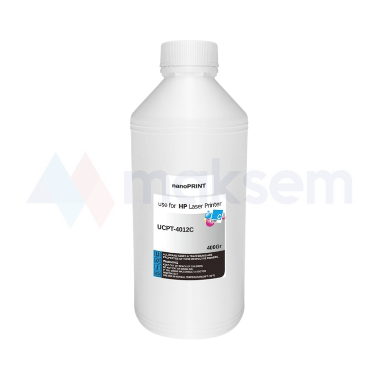 Mavi Toner Tozu (Toner Powder) 400gr UCT-4012C nanoPRINT, HP Universal Renkli