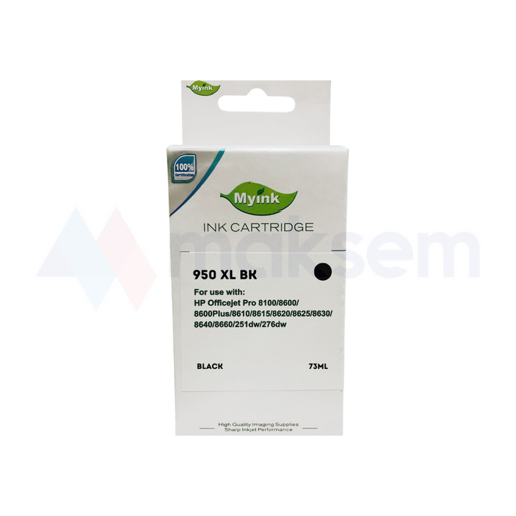 Muadil Siyah Kartuş 80ml 950XL CN045AE, HP OfficeJet Pro 251dw 276dw OfficeJet Pro 8100 ePrinter