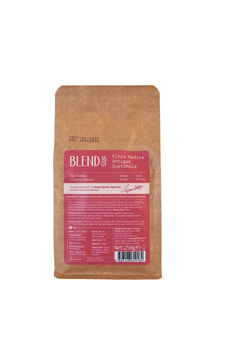 Guatemala Finca Medina Filtre Kahve 250 g (Öğütülmüş)