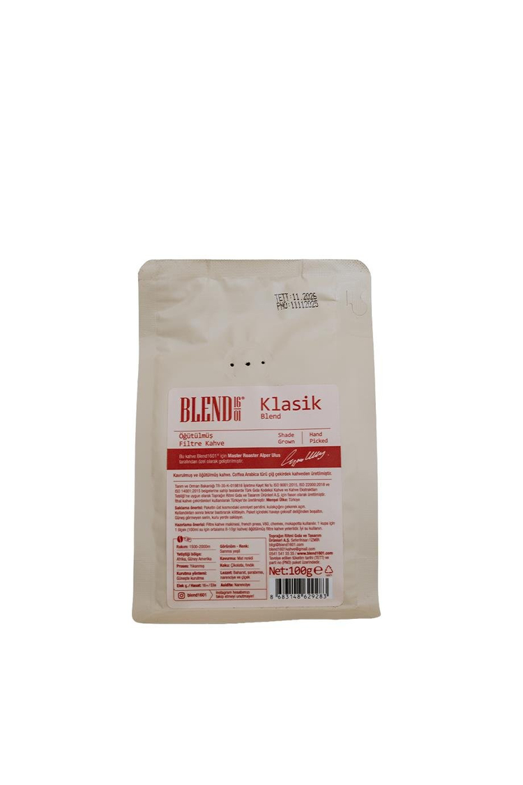 Klasik Blend Filtre Kahve 100g (Öğütülmüş)