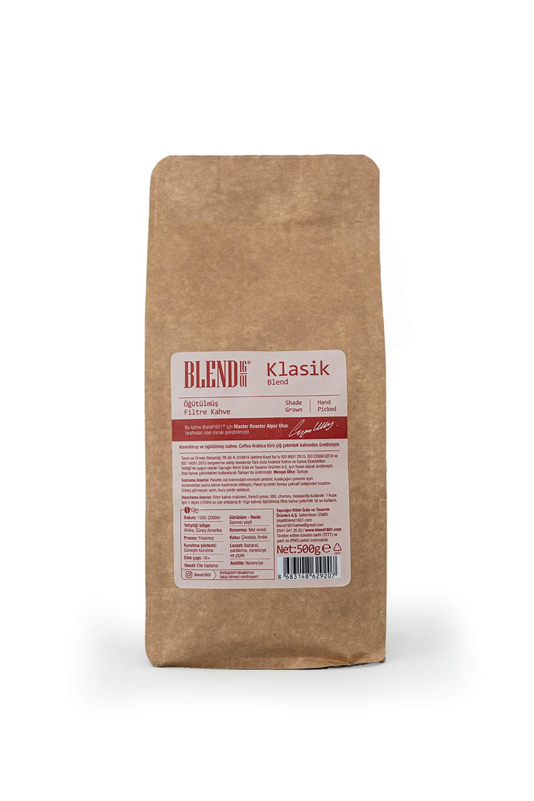 Klasik Blend Filtre Kahve 500 g (Öğütülmüş)
