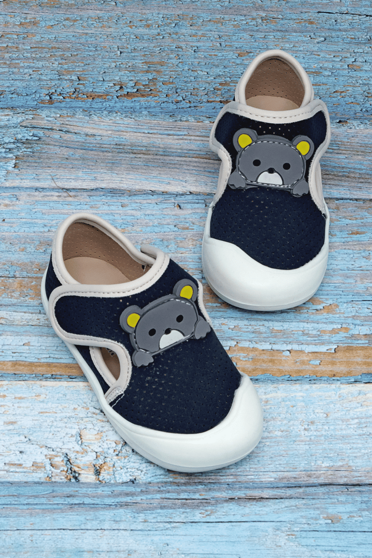 Ayıcık Detaylı Rahat Kalıp İlk Adım Sneaker Kız Çocuk Lacivert Sneaker TBARZ1100