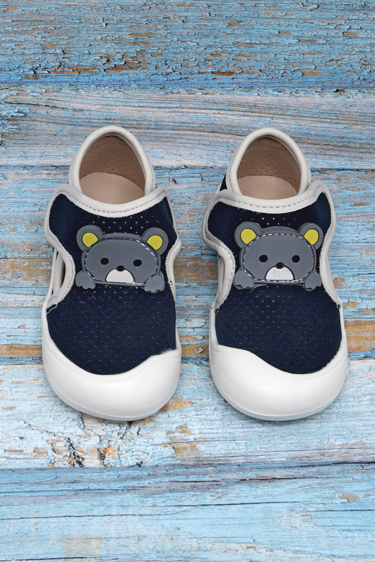 Ayıcık Detaylı Rahat Kalıp İlk Adım Sneaker Kız Çocuk Lacivert Sneaker TBARZ1100