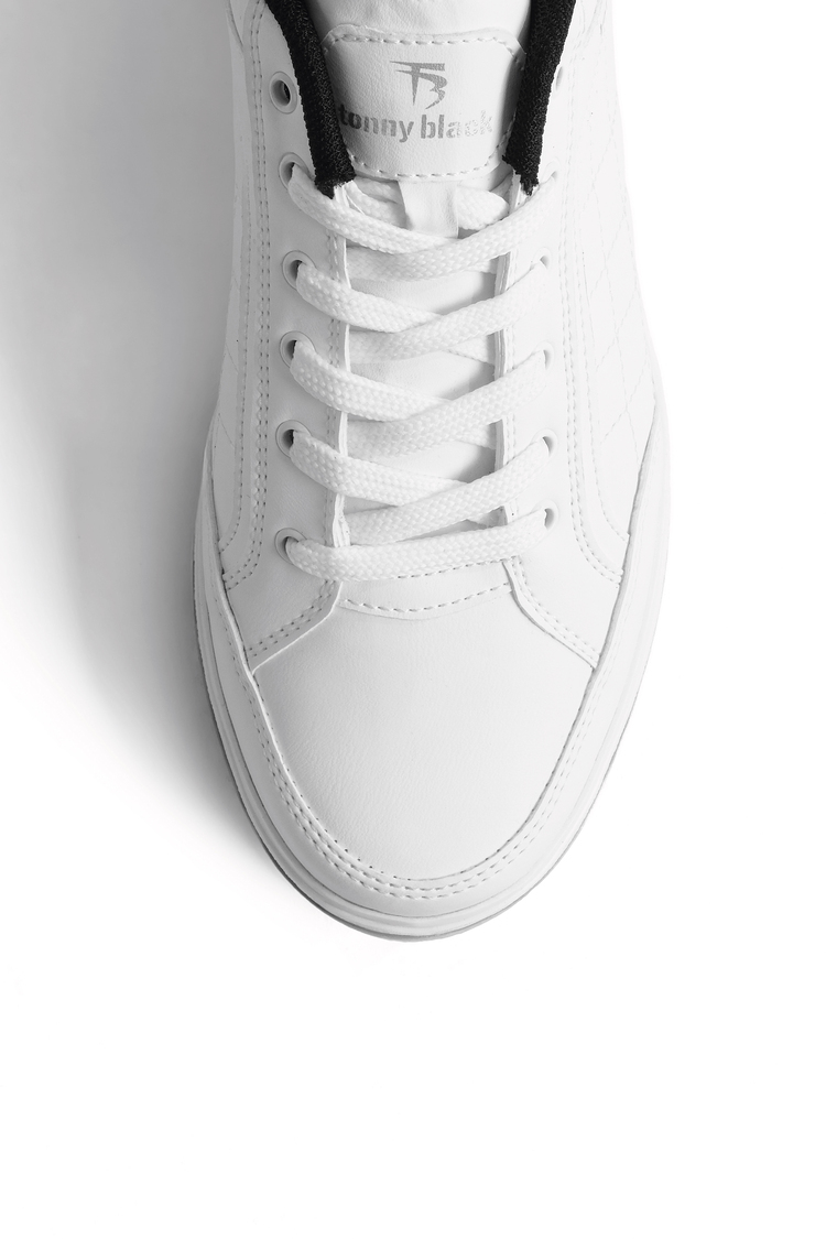 Bağcıklı Günlük Sneaker Unisex Beyaz Sneaker TBKOÇ005