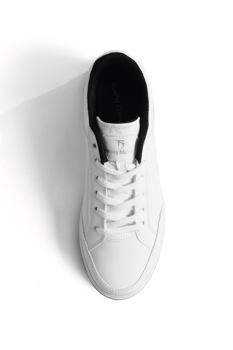 Bağcıklı Günlük Sneaker Unisex Beyaz Sneaker TBKOÇ005