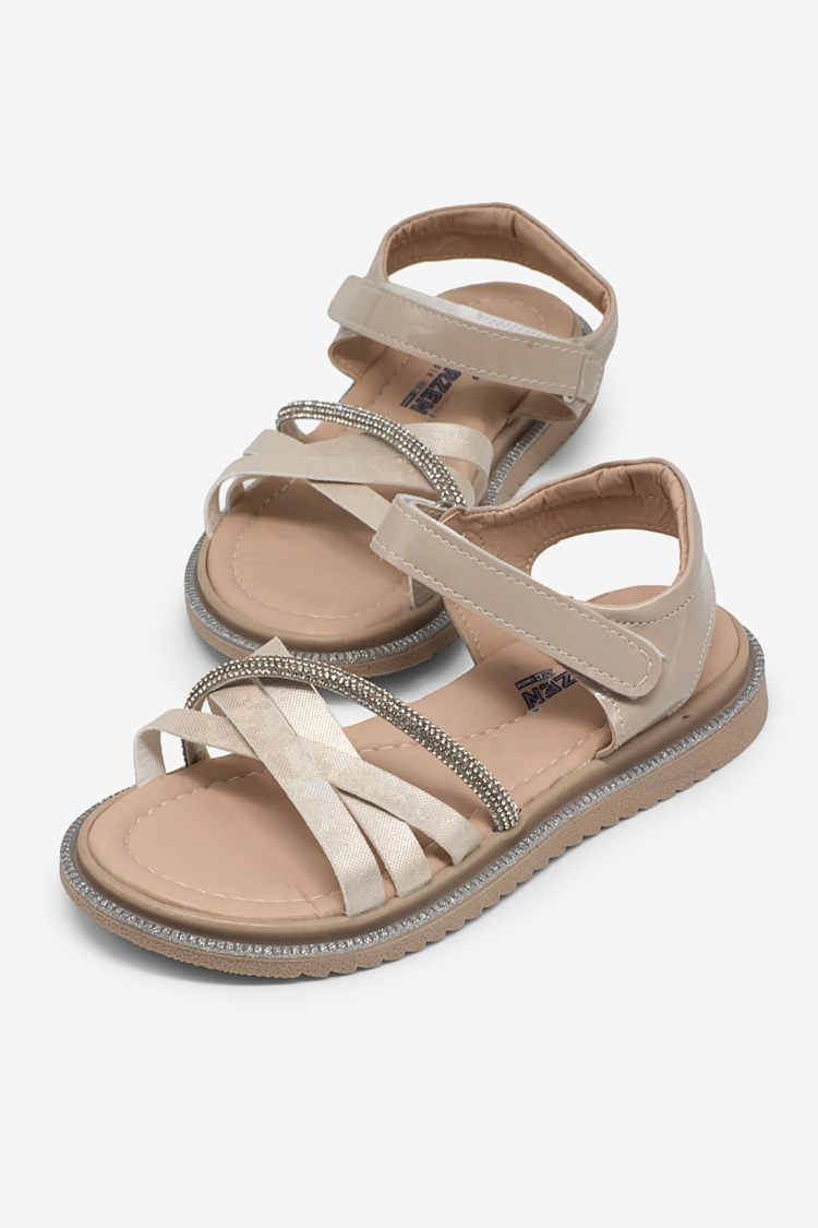 Çoçuk Çarpraz Bağlı Sandalet Çocuk Unisex Sedef Sandalet TBARZ1060