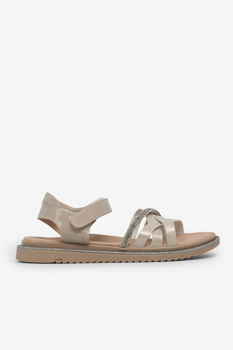 Çoçuk Çarpraz Bağlı Sandalet Çocuk Unisex Sedef Sandalet TBARZ1060