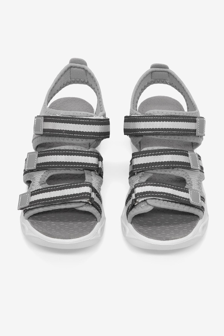 Çoçuk Renkli Rahat Kalıp Sandalet Çocuk Unisex Gri Sandalet TBARZ1030