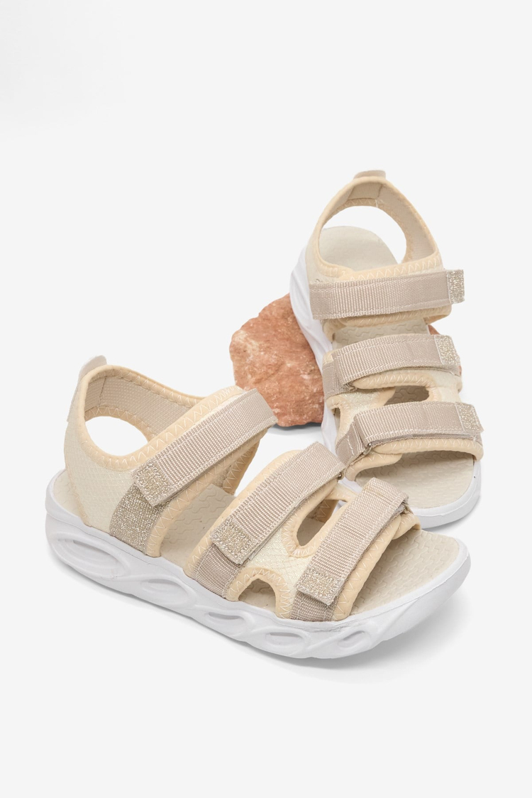 Çoçuk Renkli Rahat Kalıp Sandalet Çocuk Unisex Sedef Sandalet TBARZ1030