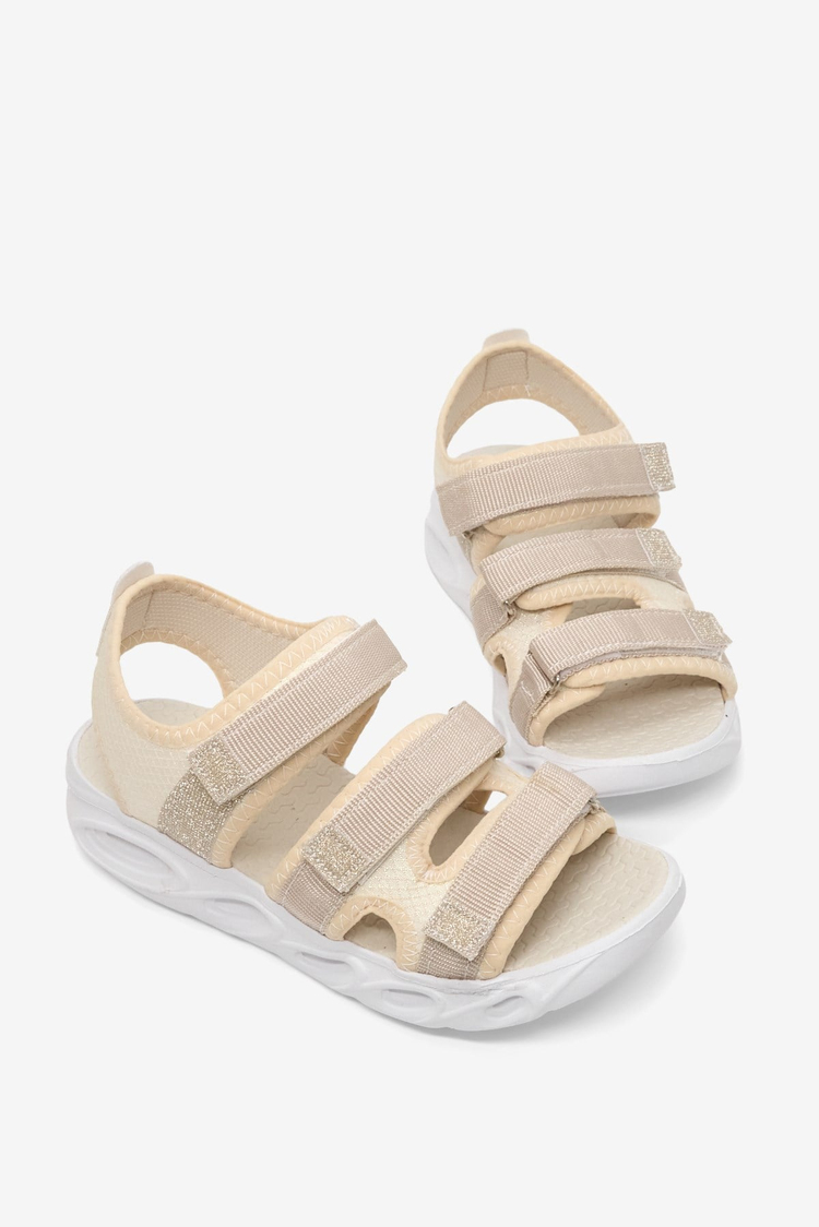 Çoçuk Renkli Rahat Kalıp Sandalet Çocuk Unisex Sedef Sandalet TBARZ1030