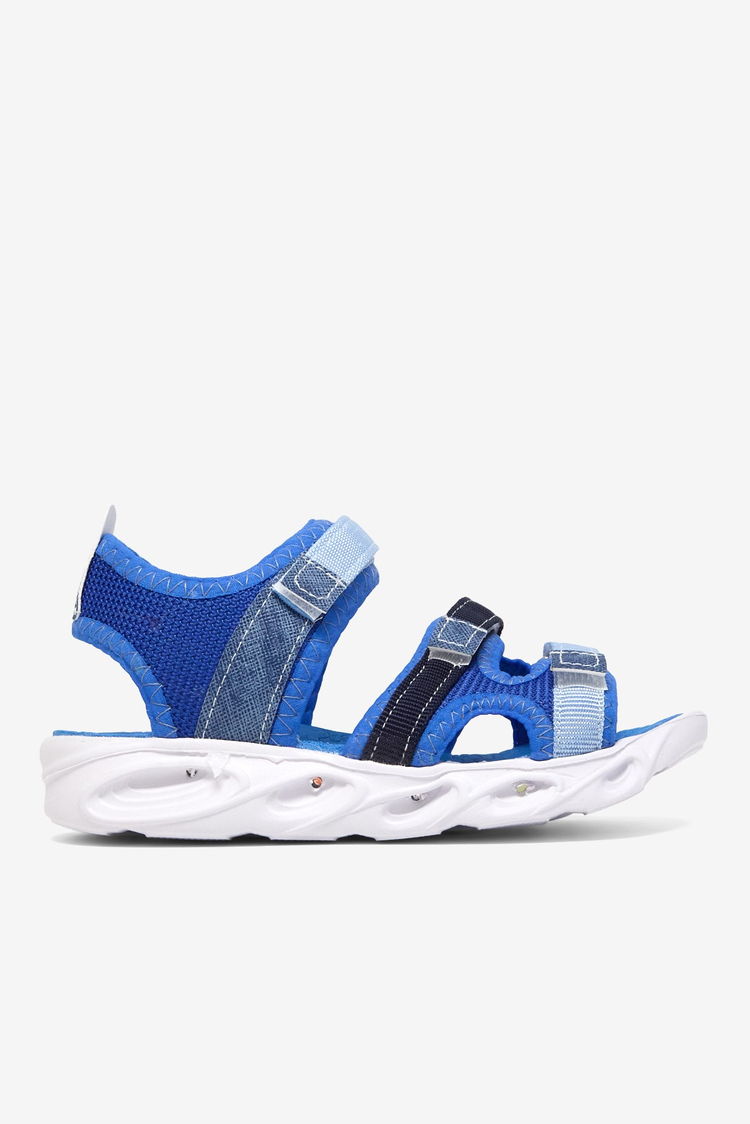 Çocuk Renkli Rahat Kalıp Sandalet Çocuk Unisex Kot Mavi Sandalet TBARZ1030