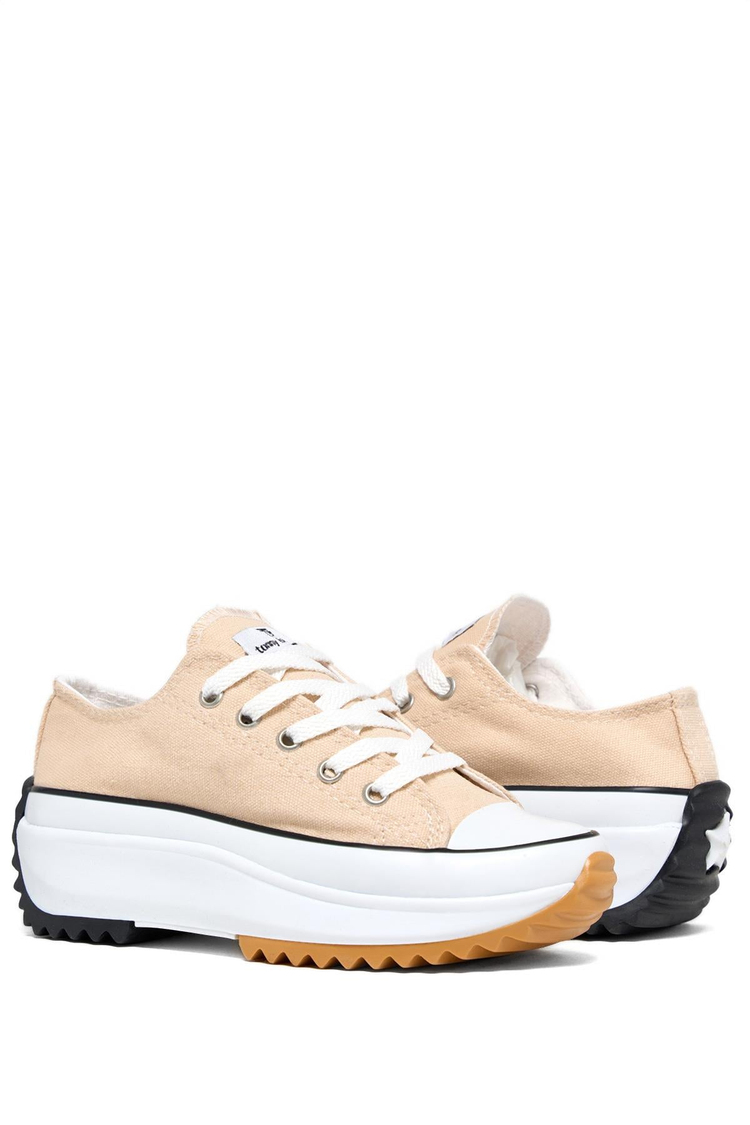 Çocuk Unisex Bej Rahat Kalıp Sneaker