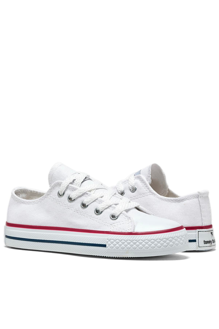 Çocuk Unisex Beyaz Rahat Kalip Sneaker Ayakkabi