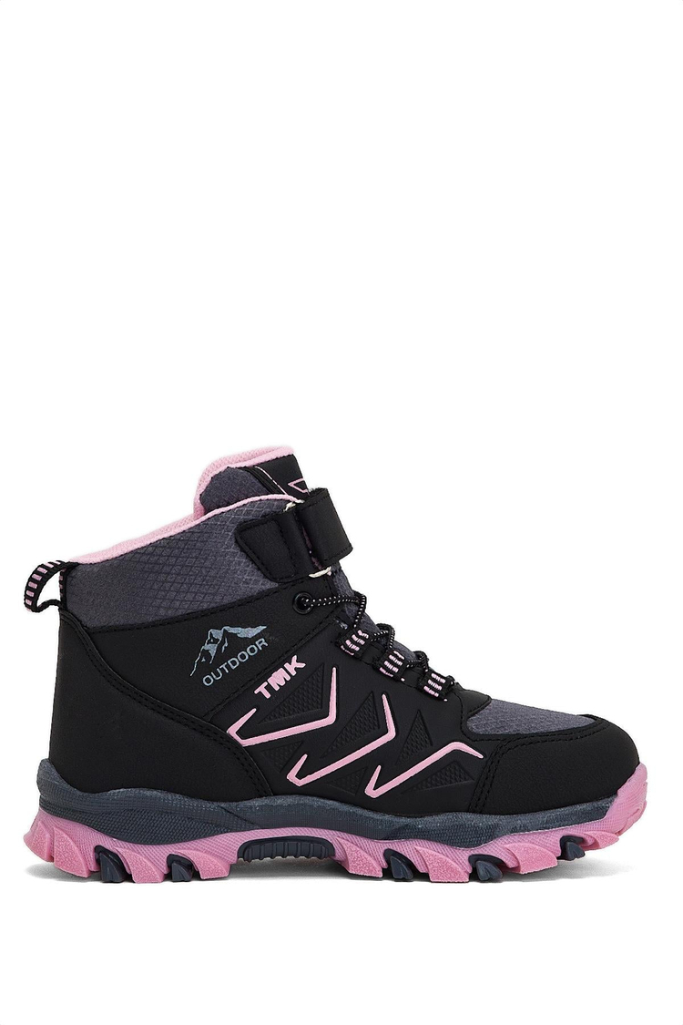 Çocuk Unisex Füme Pembe Rahat Kalıp Renkli Taban Bot