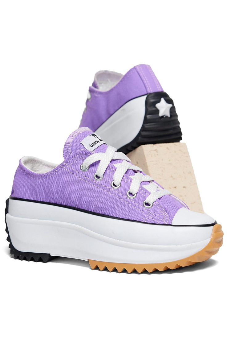 Çocuk Unisex Lila Rahat Kalıp Sneaker