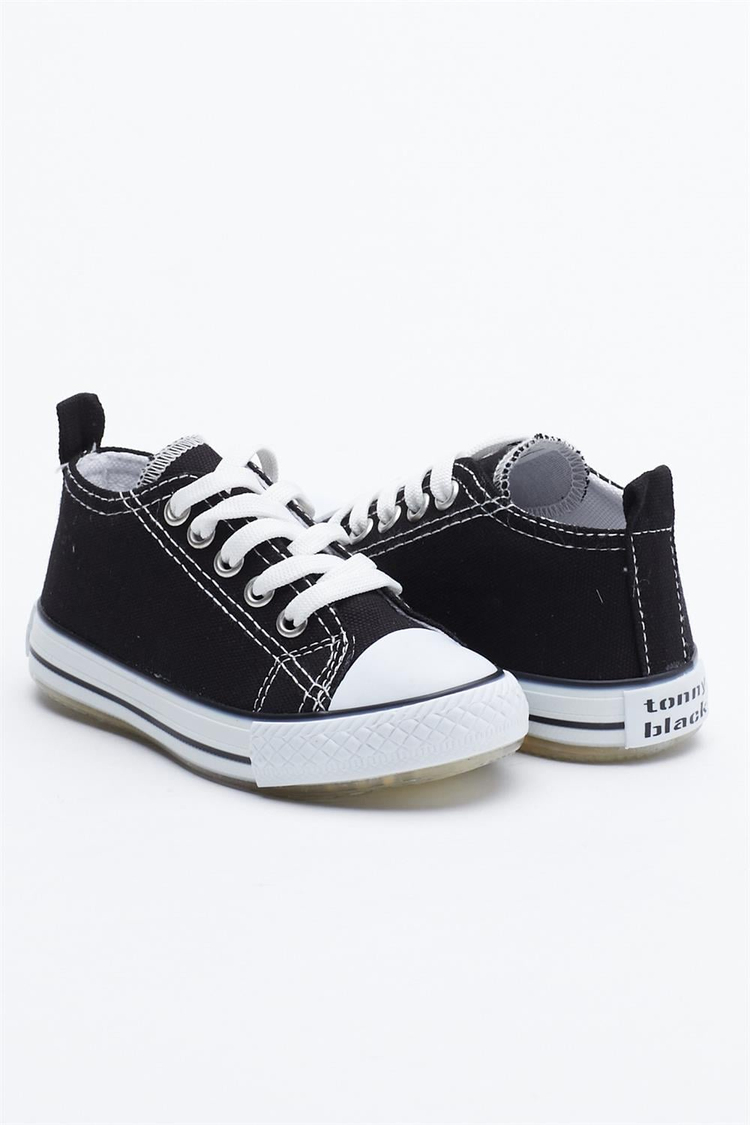 Çocuk Unisex Siyah Işıklı Spor Ayakkabı Tb998