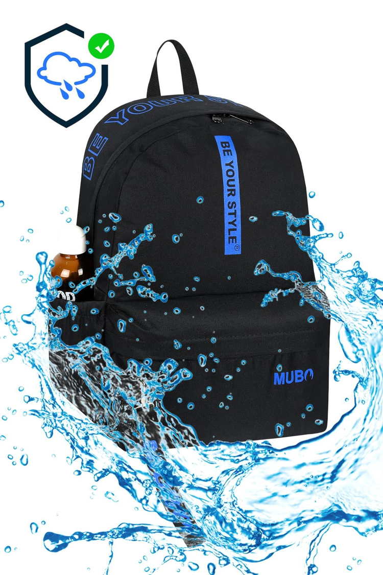 Geniş Hacimli Günlük ve Okul Kullanımına Uygun Unisex Siyah Sax Sırt Çantası TBPWCNT005