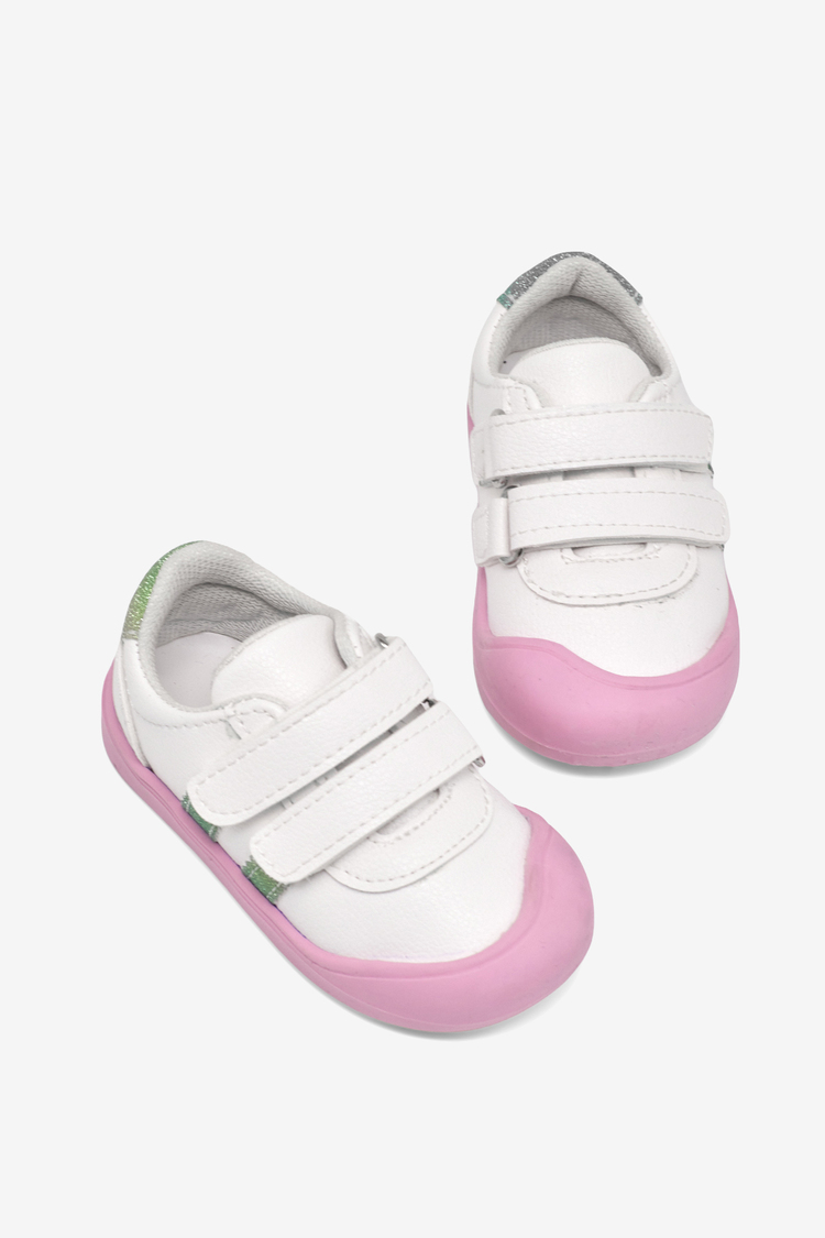 İlk Adım Cırtlı Snaker Çocuk Unisex Beyaz Gökkuşağı Sneaker TBARZ1110