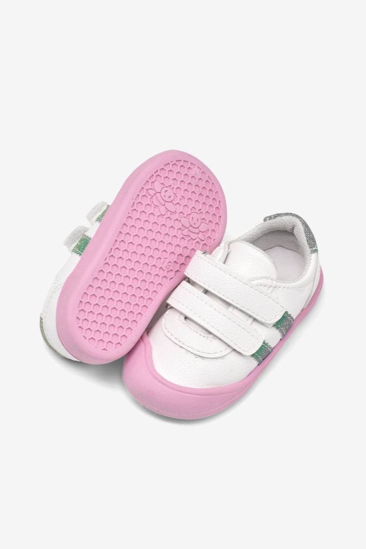İlk Adım Cırtlı Snaker Çocuk Unisex Beyaz Gökkuşağı Sneaker TBARZ1110