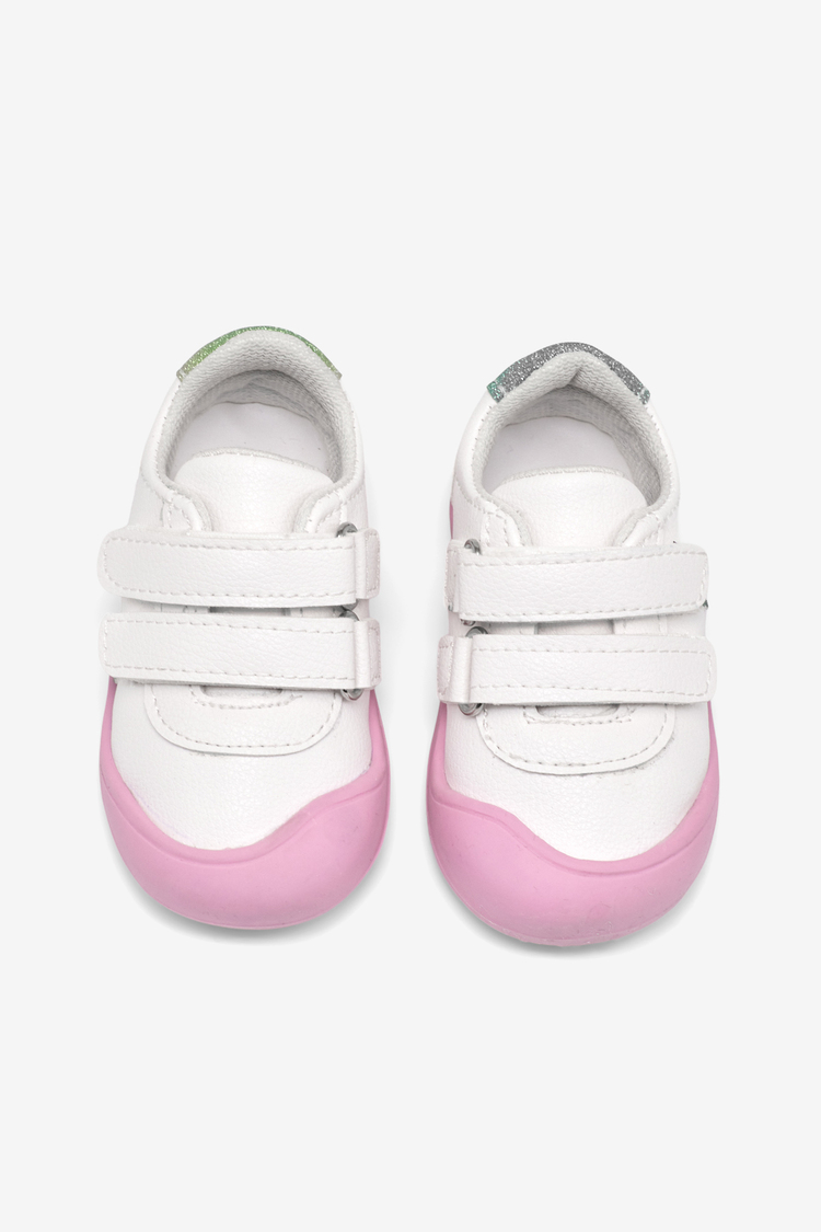İlk Adım Cırtlı Snaker Çocuk Unisex Beyaz Gökkuşağı Sneaker TBARZ1110