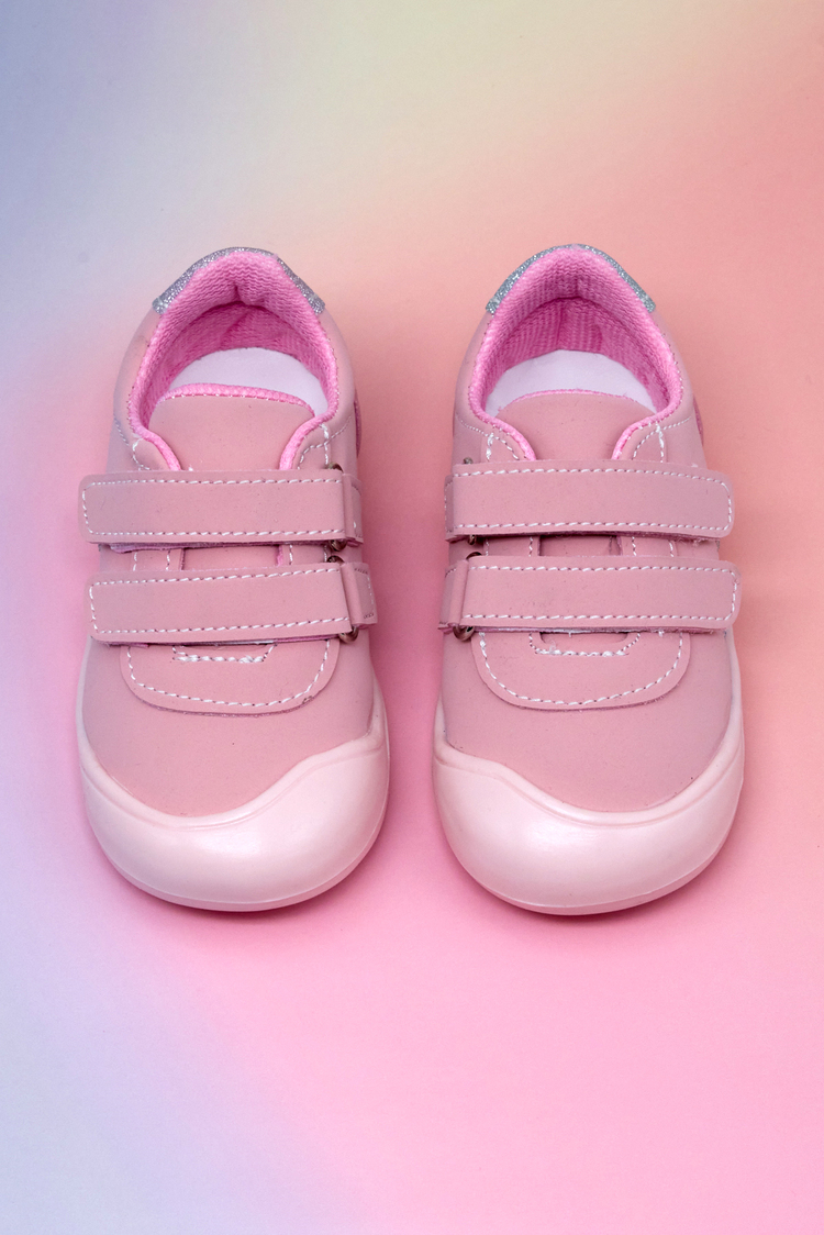İlk Adım Cırtlı Snaker Çocuk Unisex Pembe Nubuk Sneaker TBARZ1110