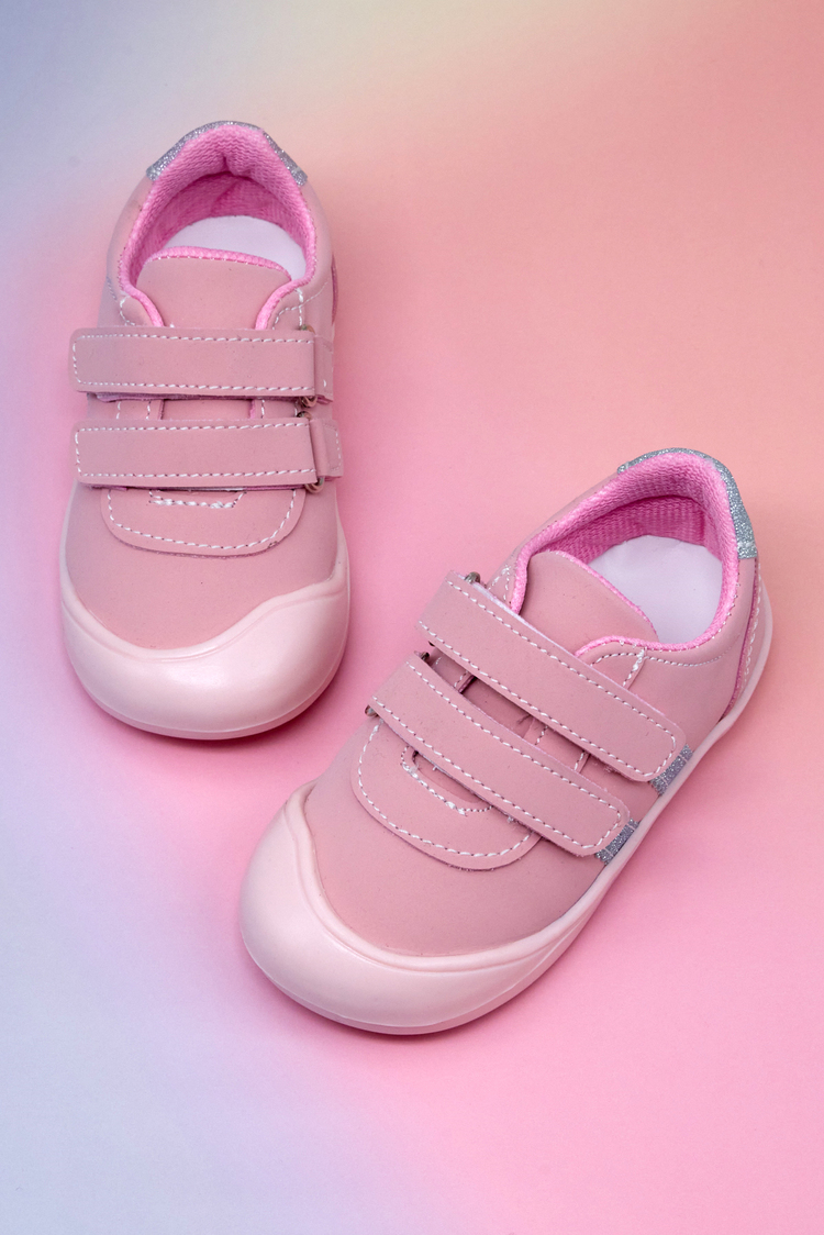 İlk Adım Cırtlı Snaker Çocuk Unisex Pembe Nubuk Sneaker TBARZ1110